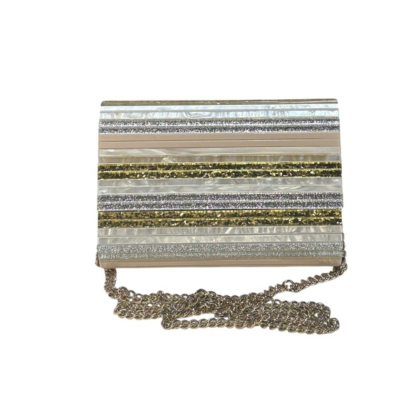 Kurt Geiger London Party Eagle Clutch - Gold, Silver, Champagne, and Pearl - Picture 6 of 16